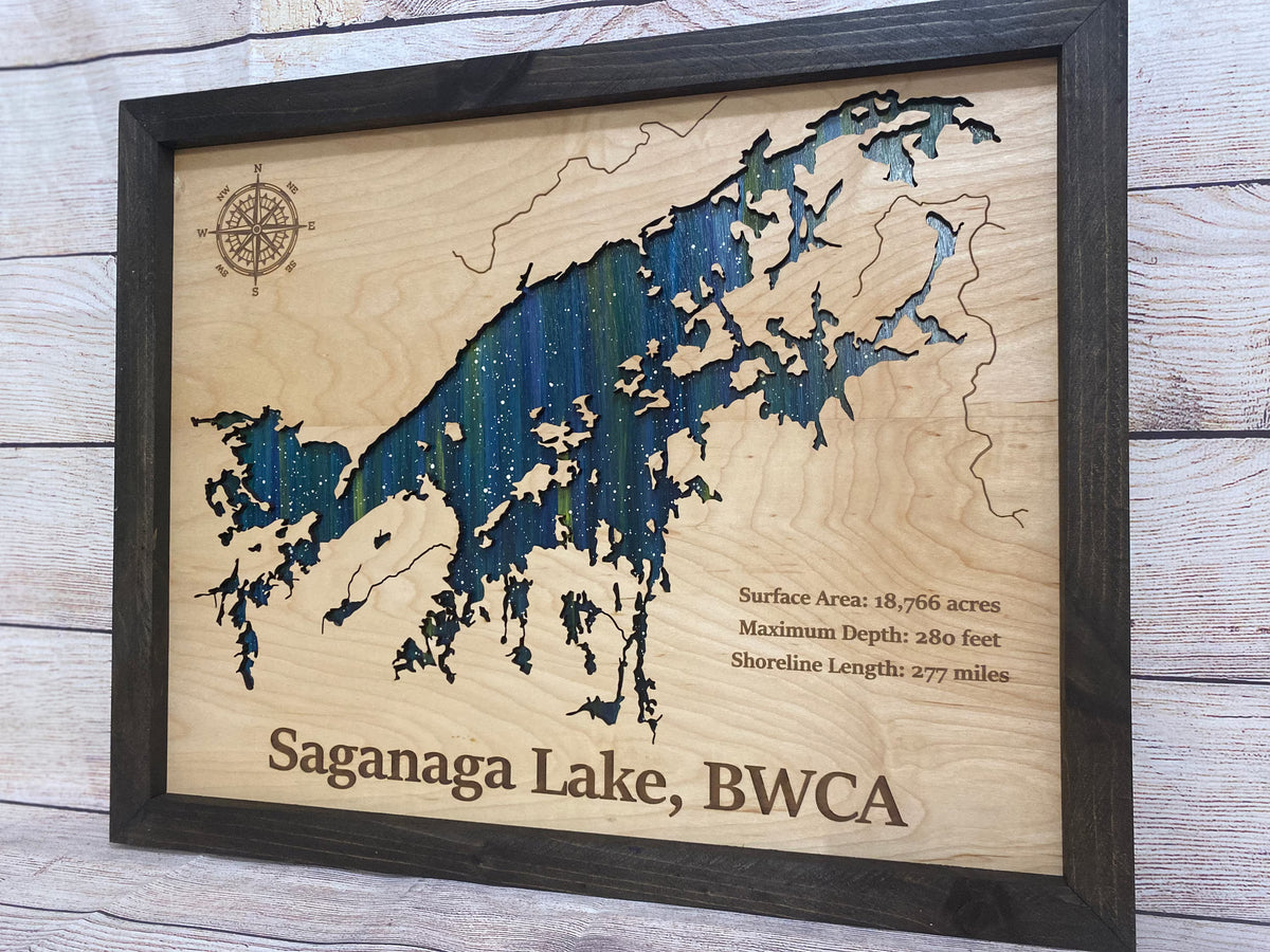 Any Lake Personalized Wood Art, custom lake with laser engraved surrounding street map, Starry Night Painting, 3D Custom Lake Map, Gift Idea $79.95+