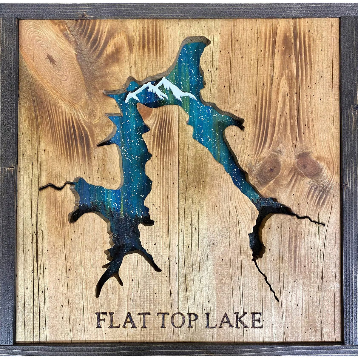 Any Country/Province/Parks/ Places / Personalized Wooden Wall Art, Starry Night Painting, Personalized Gift, Anniversary gift $99.95+