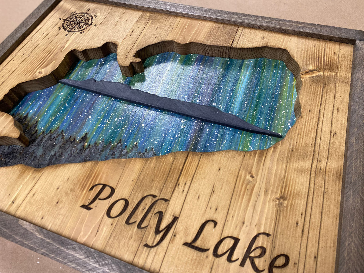 Any Country/Province/Parks/ Places / Personalized Wooden Wall Art, Starry Night Painting, Personalized Gift, Anniversary gift $99.95+
