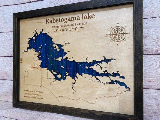 Any Lake Personalized Wood Art, custom lake with laser engraved surrounding street map, Starry Night Painting, 3D Custom Lake Map, Gift Idea $79.95+